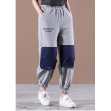 Stylish Grey Graphic Jogging Summer Cotton Pants